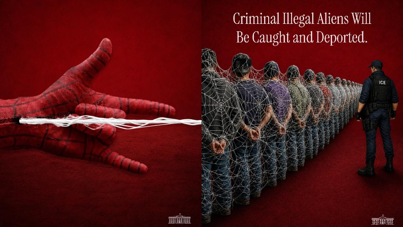 ICE utiliza personaje similar a Spider-Man para promover deportaciones, genera controversia