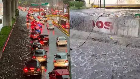 Alerta en CDMX por fuertes lluvias: Río en Magdalena Contreras se desborda y calles quedan inundadas