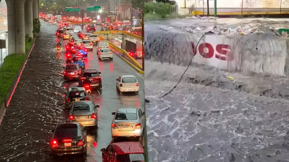 Alerta en CDMX por fuertes lluvias: Río en Magdalena Contreras se desborda y calles quedan inundadas