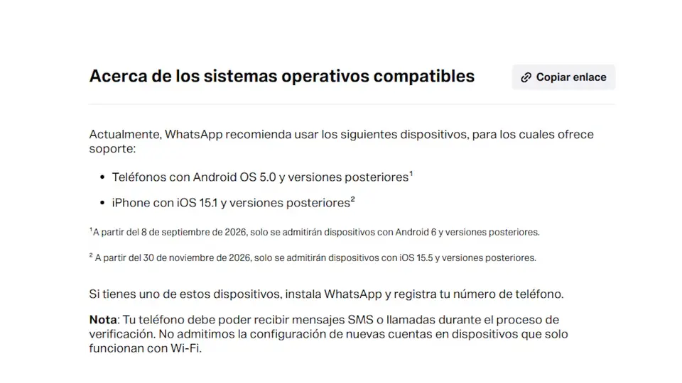 La plataforma explica que actualiza la compatibilidad de forma periódica./istock