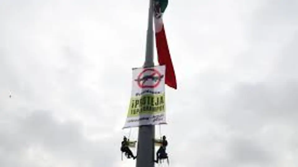 La protesta buscó exigir la cancelación de una megaplanta de amoniaco proyectada en Topolobampo, Sinaloa./ Captura de pantalla