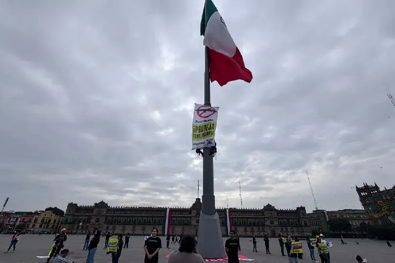 Los manifestantes dirigieron sus mensajes a la presidenta Claudia Sheinbaum Pardo./ Captura de pantalla
