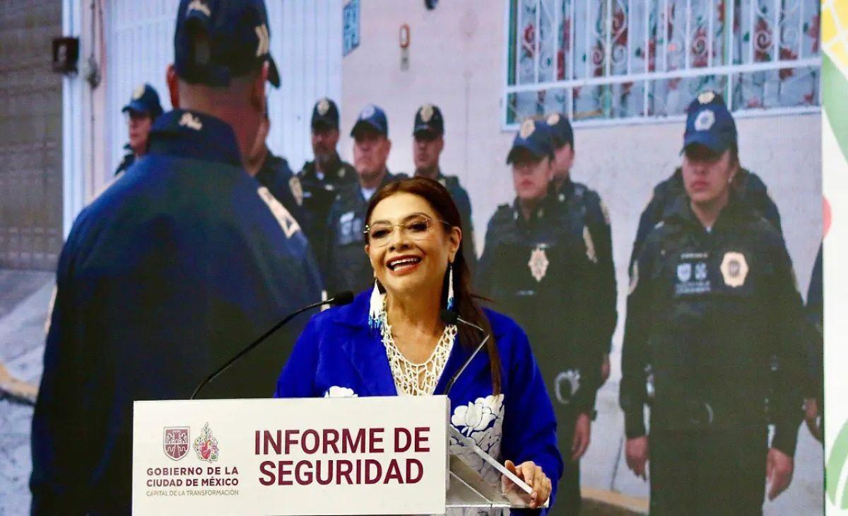 Delitos de alto impacto caen 63% en CDMX desde 2019, asegura Clara Brugada