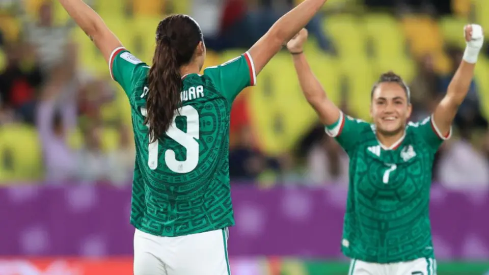 Montse Saldívar en celebración con la Selección Femenil Sub 20 | X: @Miseleccionfem