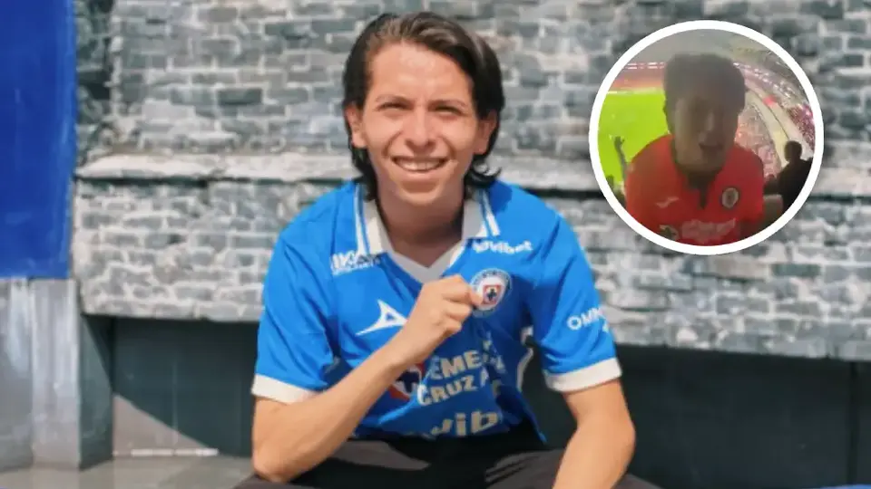 VIDEO: Influencer aficionado de Cruz Azul no fue retirado del Estadio Azteca pese a reportes tras comentarios machistas