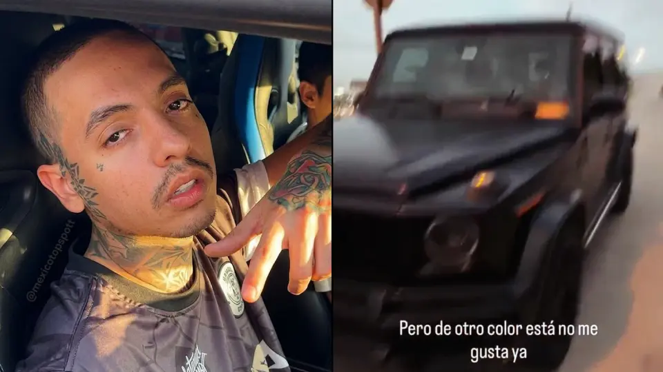 VIDEO: Natanael Cano destruye su camioneta de lujo porque no le gustaba el color