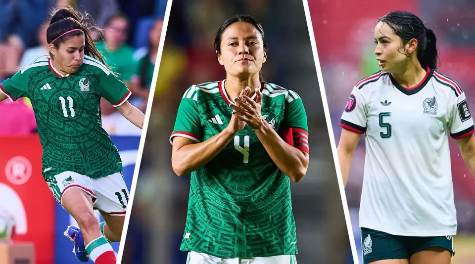 Jaqueline Ovalle, Rebeca Bernal y Scarlett Camberos juegan en la Selección Femenil ante Jamaica l MEXSPORT