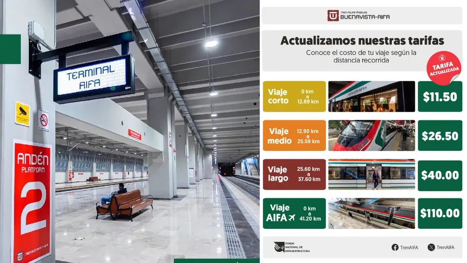 Los nuevos costos entran en vigor desde este 10 de octubre / Especial