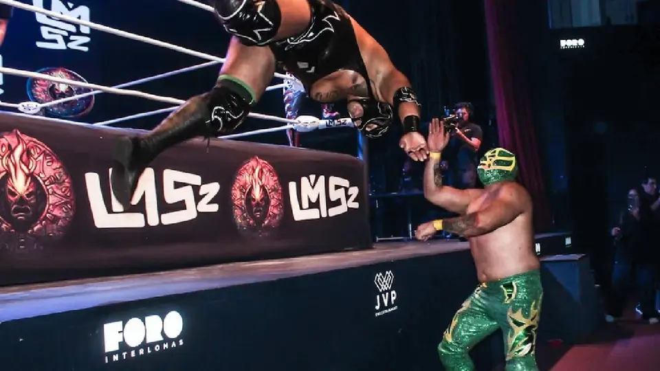 Hijo del Fishman, luchador mexicano, en plena pelea | INSTAGRAM @hijodefishman