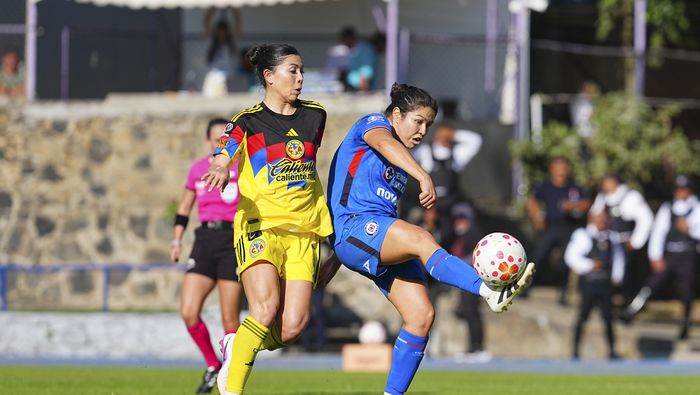 Kiana Palacios y Valeria Valdez en el partido entre Cruz Azul y América en la Jornada 8 del Clausura 2026 | IMAGO 7