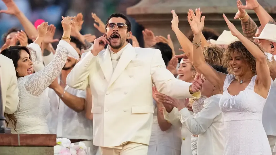 El medio tiempo encabezado por Bad Bunny se convirtió en uno de los más comentados del Super Bowl./ AP