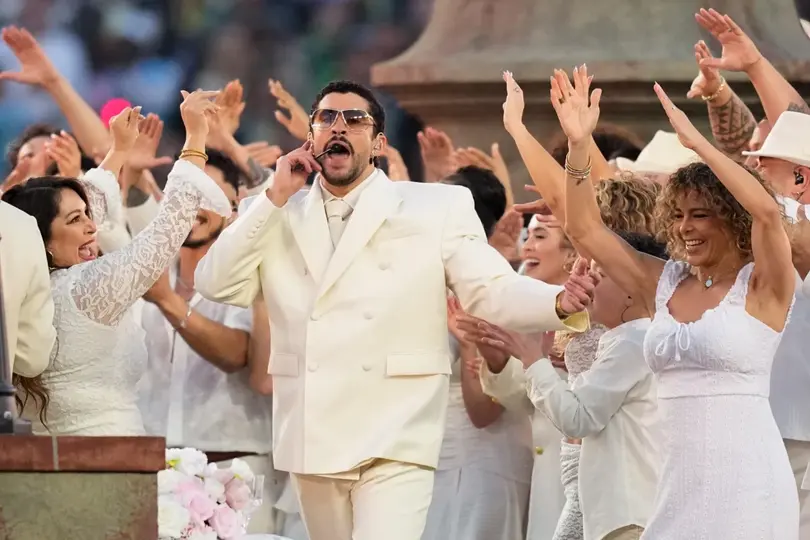 El medio tiempo encabezado por Bad Bunny se convirtió en uno de los más comentados del Super Bowl./ AP