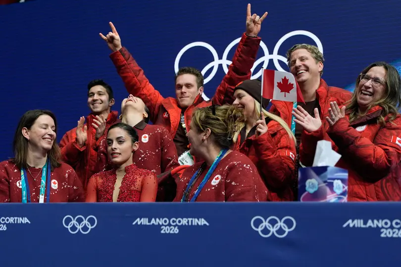Canadá en patinaje artítico en Milano-Cortina 2026 l AP