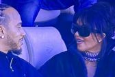 Lewis Hamilton 'confirmó' su relación tras aparecer con Kim Kardashian en el Super Bowl