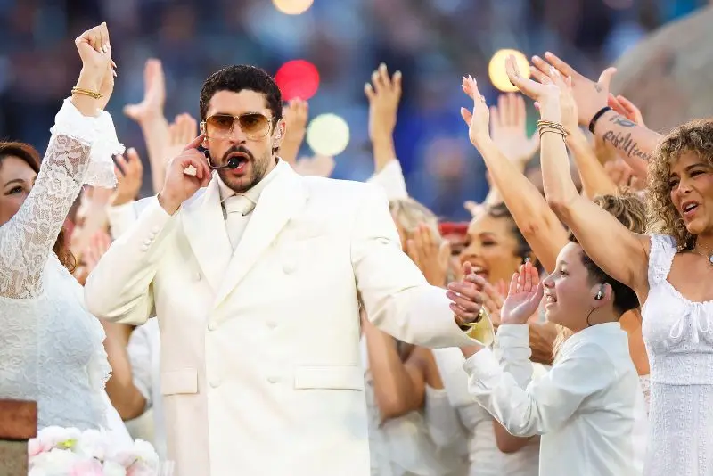 Bad Bunny y su show en el medio tiempo del Super Bowl | AP
