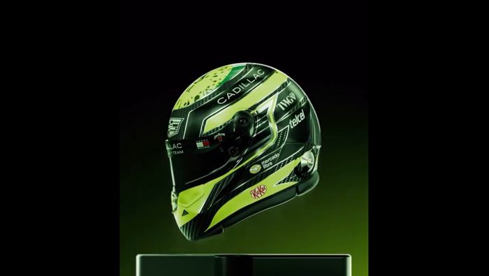 Checo Pérez presentó el que será su casco para la Temporada 2026 de la Fórmula 1 | CAPTURA DE PANTALLA