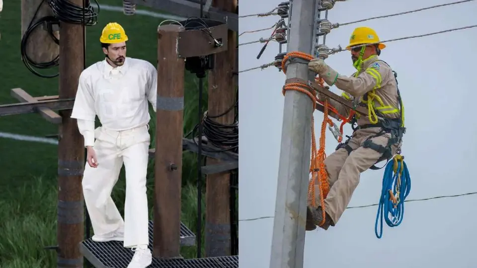 El meme surgió a partir de las torres de luz que formaron parte de la escenografía/Facebook: CFE