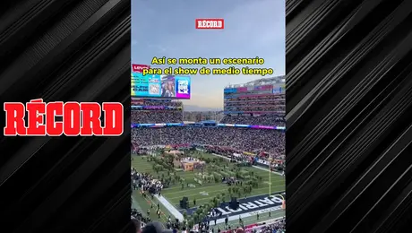 ¡TREMENDA PRODUCCIÓN! Así Fue El Montaje Del Escenario Para El Show De Medio Tiempo De Bad Bunny