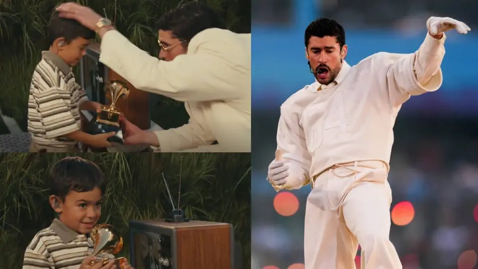 ¿Bad Bunny entregó su Grammy al niño Liam Conejo Ramos en el Super Bowl LX? Aquí la verdad