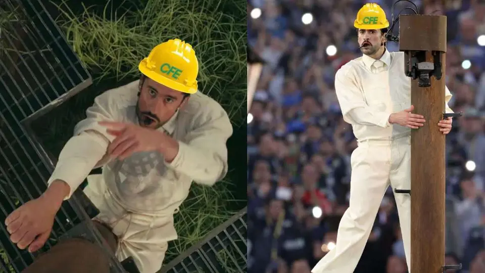 Bad Bunny se vuelve “electricista” de la CFE tras el Super Bowl LX
