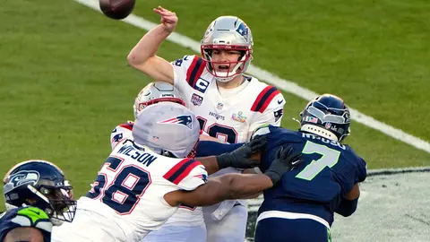Drake Maye, en el Super Bowl LX | AP