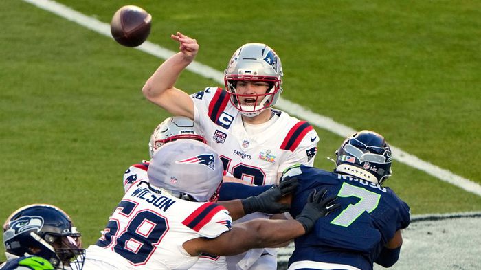 Drake Maye, en el Super Bowl LX | AP