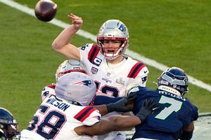 Drake Maye, en el Super Bowl LX | AP