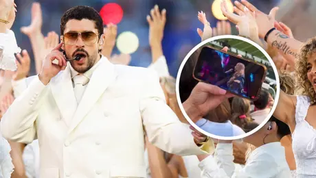 Influencer ignora a Bad Bunny en el Super Bowl y ve Show de Medio Tiempo alternativo Pro-Trump