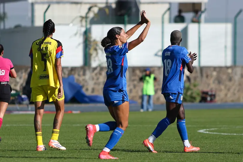 Aerial Chavarin festeja su gol ante América en la Jornada 8 del Clausura 2026 | IMAGO 7