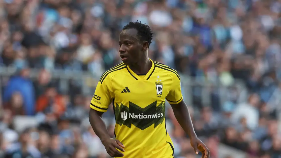 Yaw Yeboah con la jersey de Columbus Crew l AP