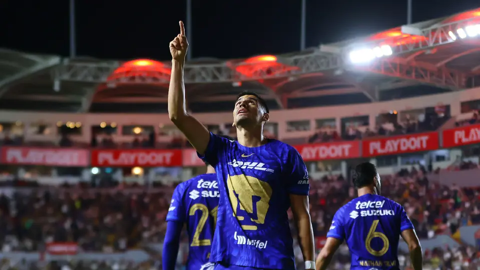 Guillermo Martínez le dio el triunfo a Pumas ante Necaxa en la Jornada 10 del Clausura 2026 | IMAGO7