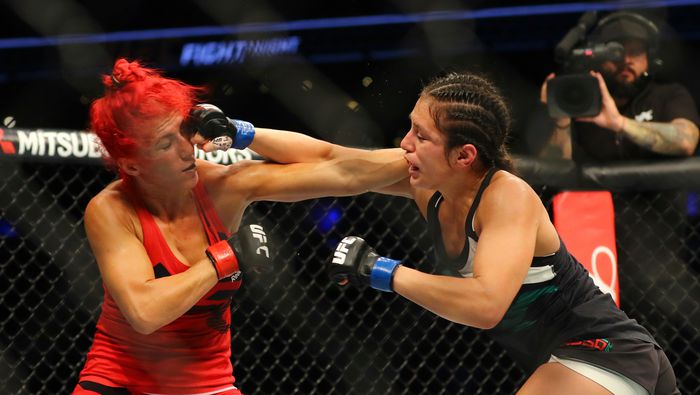 Randa Markos y Alexa Grasso, durante la UFC Fight Night, celebrado en la Arena Ciudad de México | IMAGO 7