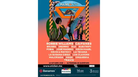 CARTEL OFICIAL PULSO GNP 2026. / OCESA
