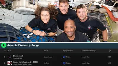 ¿Qué escuchan los astronautas del Artemis II rumbo a la Luna? Esta es su playlist