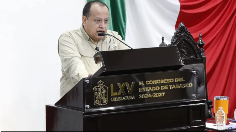 Martín Palacios Calderón, diputado y comisionado político del PT en Tabasco. / RS