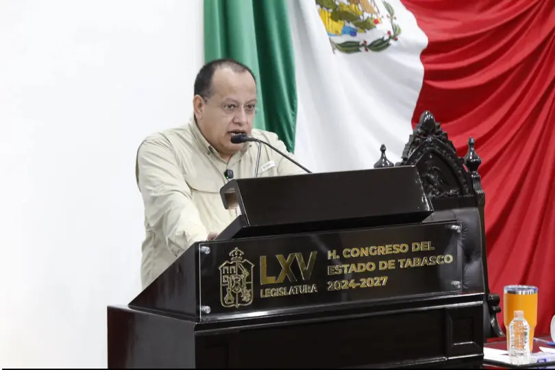 Martín Palacios Calderón, diputado y comisionado político del PT en Tabasco. / RS
