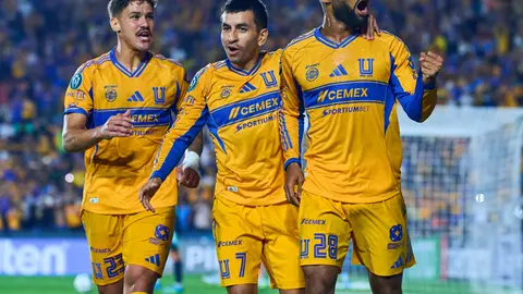 Tigres festejando el segundo gol ante Seattle Sounders en la liga de Campeones de la Concacaf | MEXSPORT