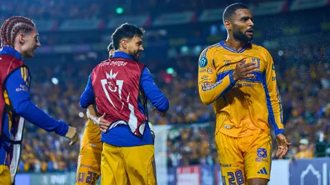 Joaquim tras anotar el segundo gol de Tigres en la Liga de Campeones de la Concacaf ante Seattle Sounders | MEXSPORT