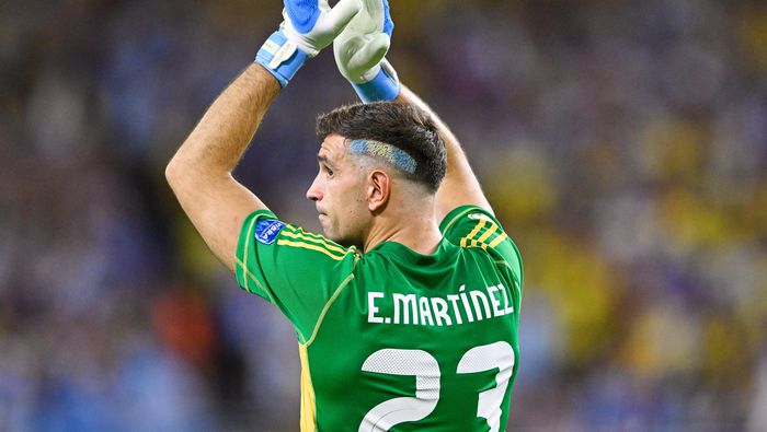 Emiliano 'Dibu' Martínez en celebración en la Copa América 2024 | MEXSPORT