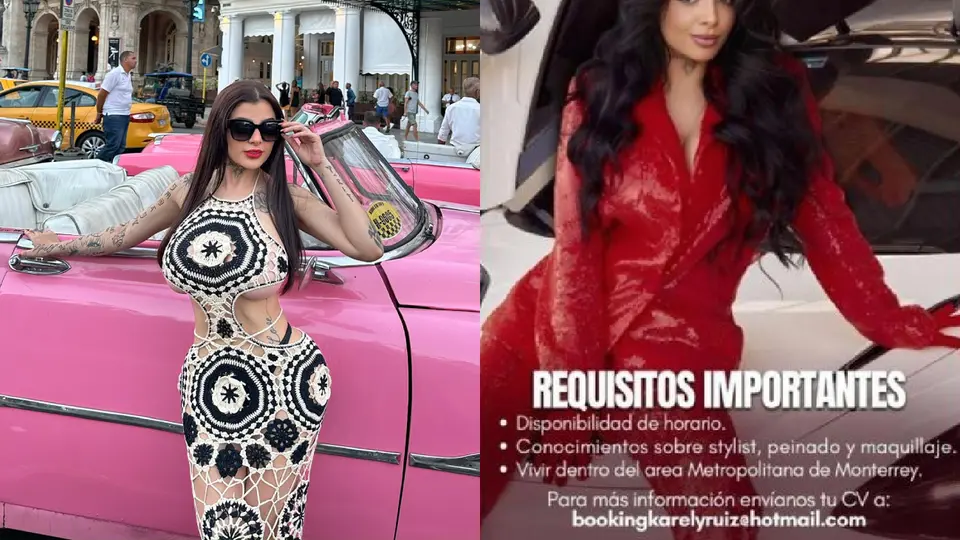 El puesto implica acompañarla en eventos, sesiones fotográficas y actividades varias / IG: @karelyruiz