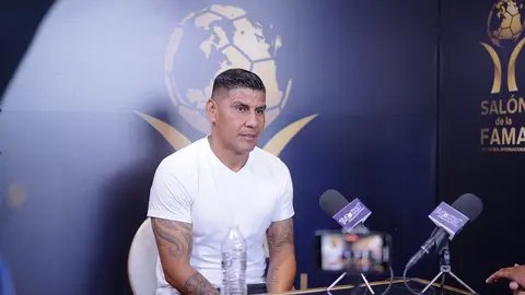 Carlos Salcido, en conferencia de prensa previa a la ceremonia de investidura del Salón de la Fama en 2024 | IMAGO 7