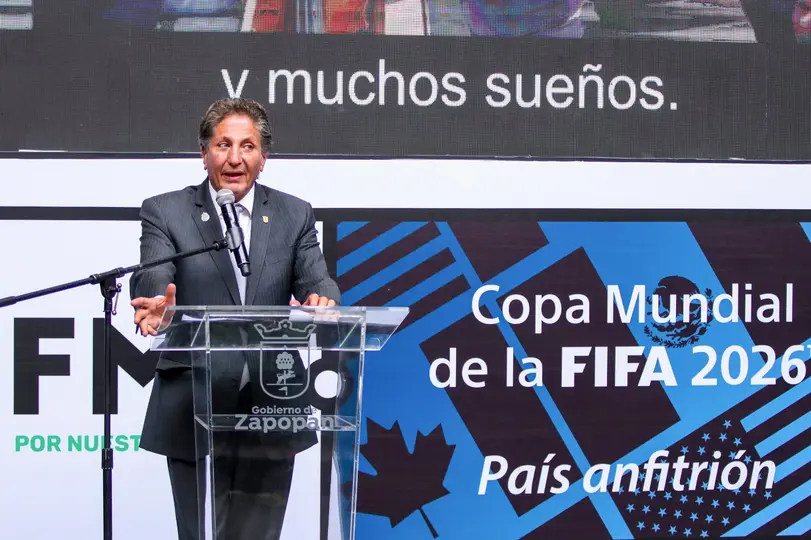 Juan José Frangie, coordinador del comité organizador Guadalajara 2026 en un evento de FIFA l IMAGO 7