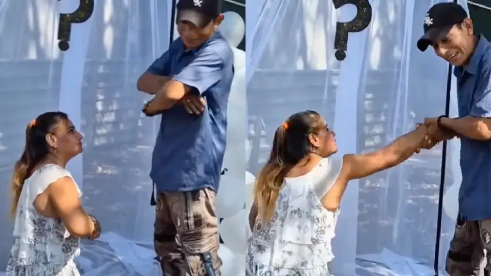 El novio quedó avergonzado por la pedida y no supo cómo reaccionar, pero al final se negó / Especial