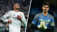 ¿Vestidor roto? Courtois casi patea a Mbappé y su reacción lo dice todo