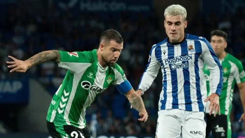 Real betis vs Real Sociedad en LaLiga | x:@RealBetis