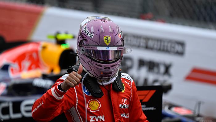 Lewis Hamilton en celebración en el Gran Premio de Mónaco | AP