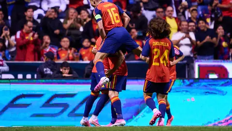 Oyarzabal en festejo con España | MEXSPORT