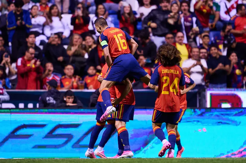 Oyarzabal en festejo con España | MEXSPORT