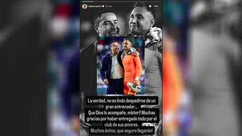 Keylor Navas se despide de Efraín | IG Keylor Navas