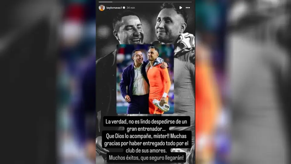 Keylor Navas se despide de Efraín | IG Keylor Navas